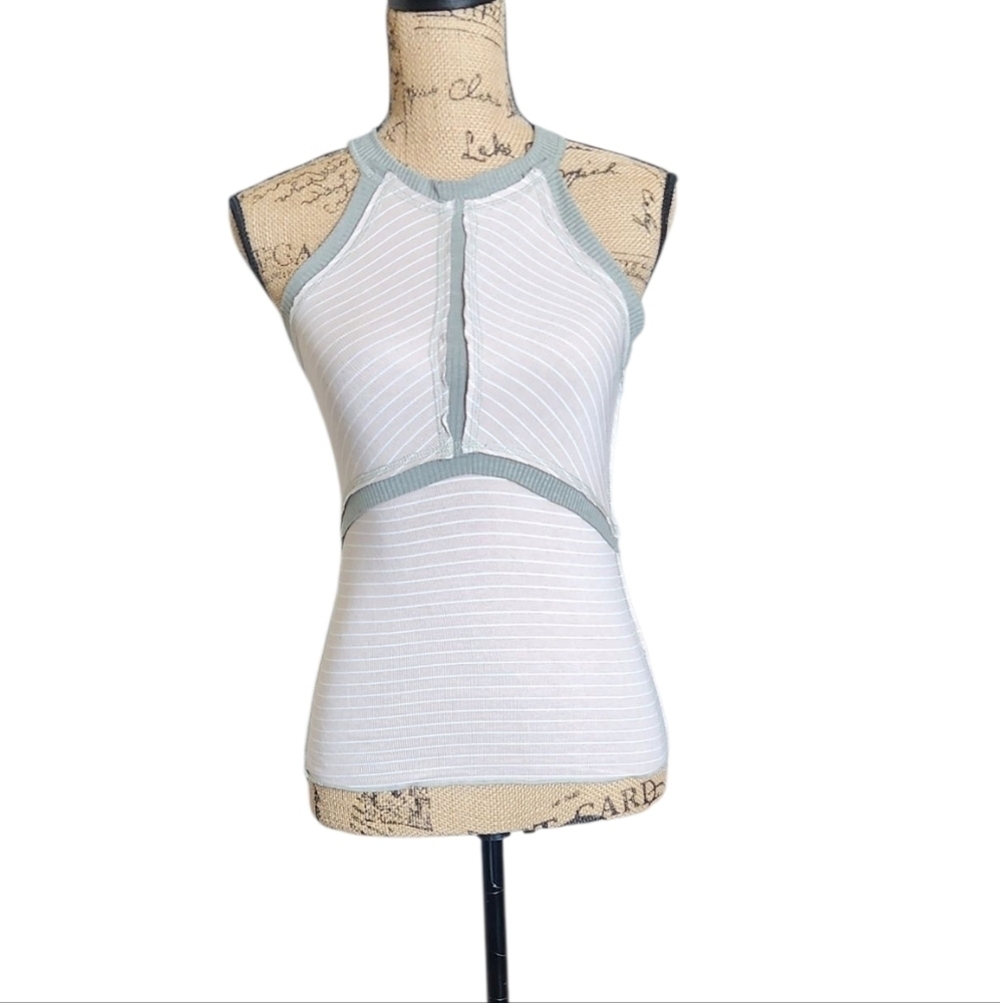 BKE Striped High Neck Tank Top - Picture 5 of 5